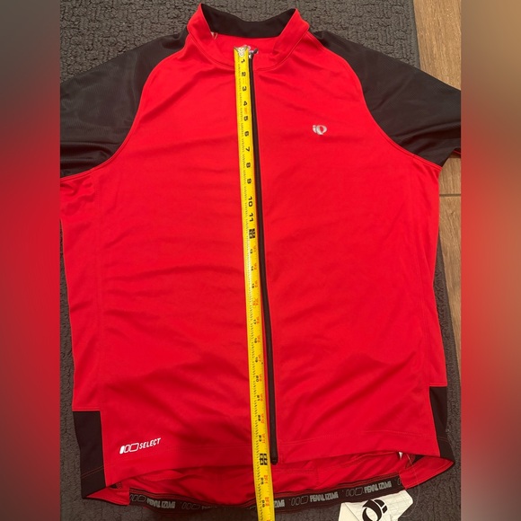 New Men’s Pearl Izumi Select XL Red/Black Short Sleeve Cycling Jersey Full - Picture 9 of 9